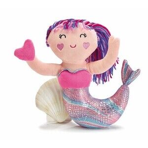Burton and Burton Mermaid  Plush Pink Purple  Heart  Stuffed Doll Toy Gift NWTs